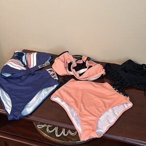 Bathing Beauties! 5 pieces! 4 PINK 1 Hollister
